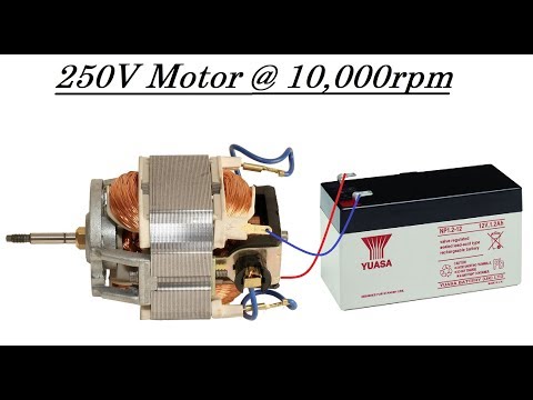 Run a High Torque 220V Mixer or Drill Motor at 10000rpm with 12V DC DIY