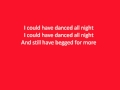 I Could Have Danced All Night-Glee-Lyrics 