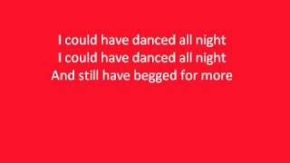 I Could Have Danced All Night-Glee-Lyrics