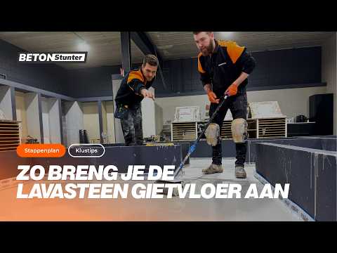 Lavasteen Gietvloer | Stappenplan | DIY | Betonstunter