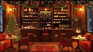 Best Christmas Music 2025 🎄 Oldies Christmas Songs with Fireplace in a Coffee Shop Ambience