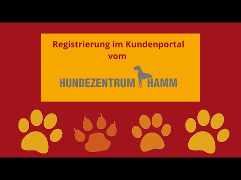 Registrierung im Kundenportal vom Hundezentrum Hamm