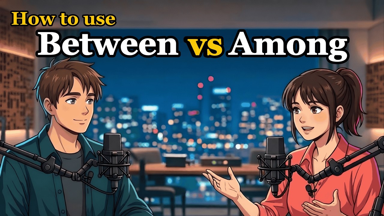 How to Use BETWEEN and AMONG in Everyday English | Daily English Conversations for Beginners