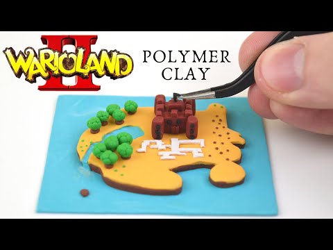 Making The World Map From Wario Land 2 - Using Polymer Clay