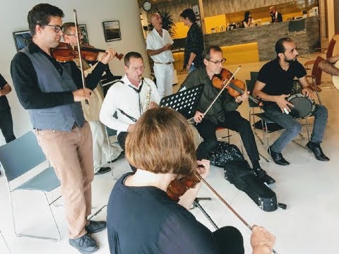 Cincinnati Symphony musicians rehearse with refugees in Utrecht, Netherlands 1