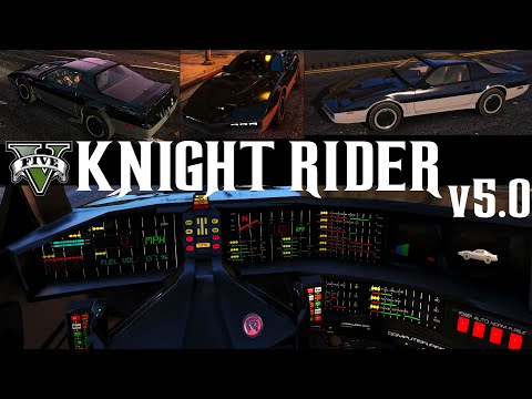 GTA 5 Knight Rider Mod v5.0 - Introducing KARR (KITT's evil prototype)