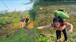 Two bad guys come back and steal everything, will the girl escape the bad guys' pursuit?