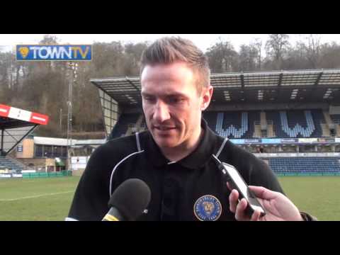 Liam Lawrence post Wycombe Wanderers away 14/15 - Town TV