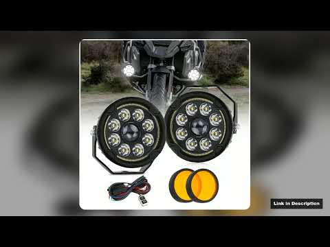 Strobe 45 Inch Motorcycle Auxiliary LED Fog Light with DRL LED Driving Spotlight Kit with Wire