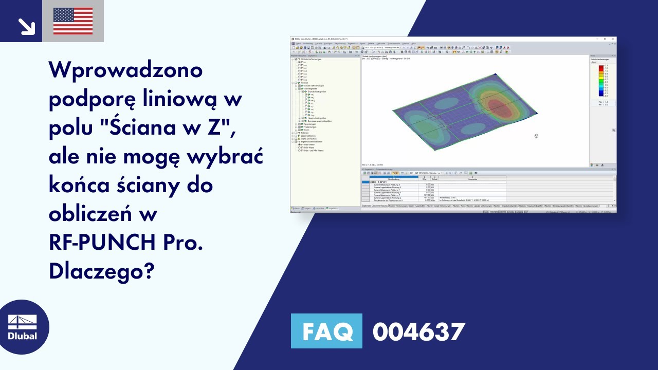 FAQ 004637 | Wprowadziłem podporę liniową za pomocą polecenia „Ściana w Z”, ale nie mogę wybrać końca ściany dla ...