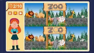 Viki Spotter: Zoo, Level 17 Walkthrough, 1080p/60FPS.