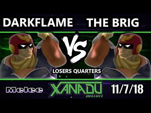 S@X 275 SSBM - DCe | Darkflame (Captain Falcon) Vs. The Brig (Captain Falcon) - Smash Melee LQ