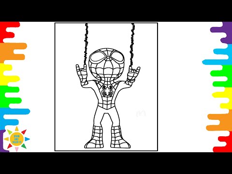 Spidey Coloring Page | Spiderman Coloring | Unknown Brain - Candy (ft. Linn Sandin) [NCS Release]