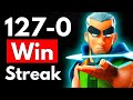 I WON 127 Matches In A Row In Clash Royale