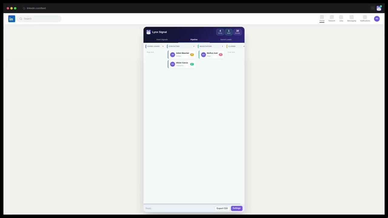 Lynx Signal – Detect Buying Signals on LinkedIn & Close Deals Faster (Demo)