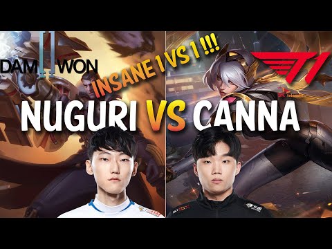DWG Nuguri vs T1 Canna - JAYCE vs IRELIA Top - KR LOL CHALLENGER