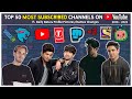 Top 50 - Most Subscribed YouTube channels: Every Day (2010 - 2022)