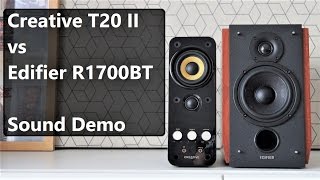 Creative T20 Series II vs Edifier R1700BT  ||  Sound Demo
