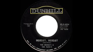 1966 HITS ARCHIVE: Monday, Monday - Mamas &amp; the Papas (a #1 record--mono)