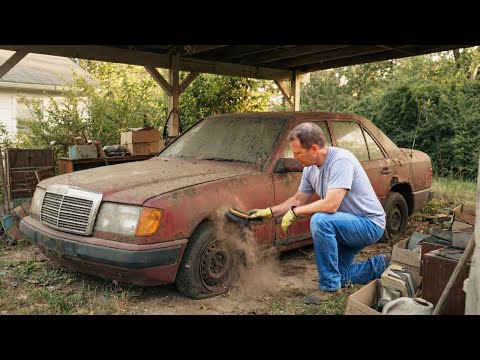 ASMR! Full Car Restoration of a Mercedes W124 from Total Disrepair to Looking New
