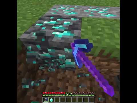 Diamond Click Enchantment in Minecraft