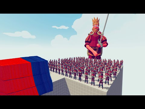 100x SQUİRE + 3 THE KİNG vs EVERY GOD - Totally Accurate Battle Simulator TABS