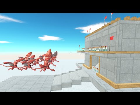 100x CROSSBOWS ANEKO  PROTECT THE TOWER VS ARMIES | ANIMAL REVOLT BATTLE SIMULATOR