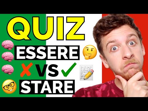 Quando usare il verbo ESSERE vs STARE | Imparare l'Italiano (SUB ITA)