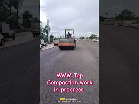 WMM top compaction work in progress #civil #fact #shorts
