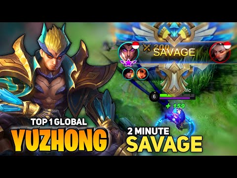 SAVAGE! in 2 MINUTE, Yu Zhong Best Build Offlane [Top 1 Global Yu Zhong] By Zarkovic - Mobile Legend