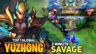 Download lagu SAVAGE! in 2 MINUTE, Yu Zhong Best Build Offlane [Top 1 Global Yu Zhong] By Zarkovic - Mobile Legend mp3