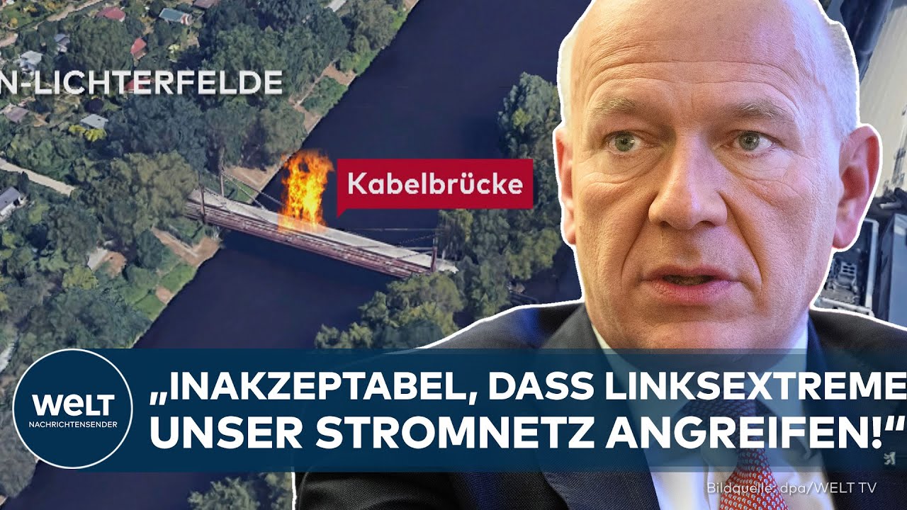 STROMANSCHLAG IN BERLIN: Wegner findet deutliche Worte zu linksextremistischen Tätern!
