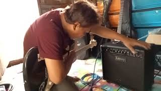 Video thumbnail for grabe! napa wow ako sa tunog ng guitar amp # LANEY LX35R electric guitar combo by Butz Agudo (Butz guitarist)