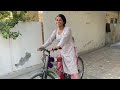 Desi Village Hot Girl Teaching Her Friend To Ride Bicycle Pakistani Hot Girls Daily Work Routine