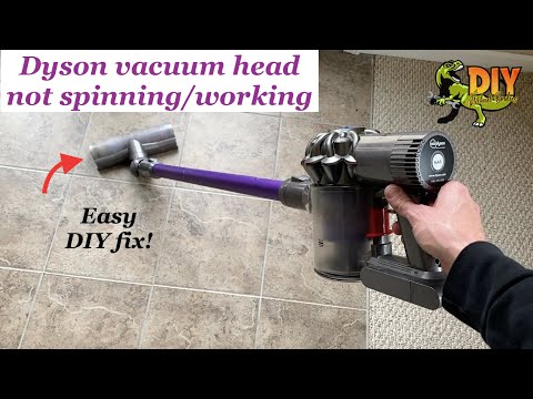 Dyson vacuum roller head not spinning - EASY DIY fix!