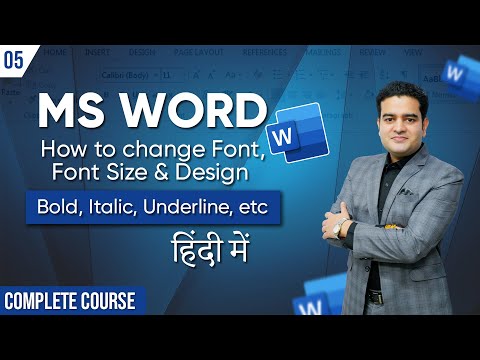 How to Change Font Font Size and Design In MS Word in Hindi | MS Word Me Font Kaise Change Kare