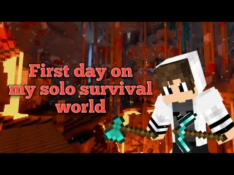 my first day on my Minecraft solo survival (ep1)#filipino (Like,comment, subscribe)
