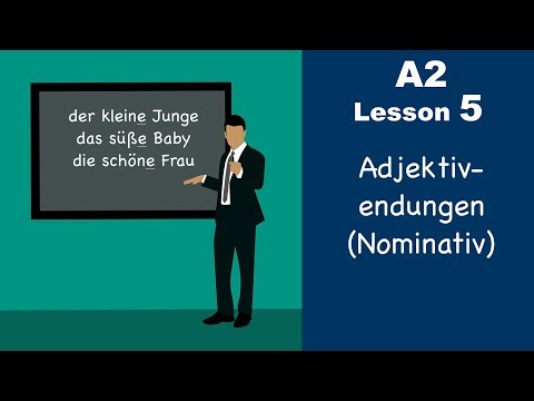 Learn German | Adjektivendungen | Nominativ | German for beginners | A2 Lesson 5