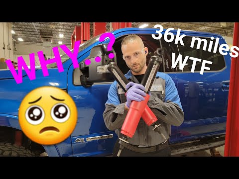 2020 Ford F350 Tremor | Front Shock Replacement, ALREADY?? 🤦‍♂️  TIME TO DUMP OEM?? #tremor