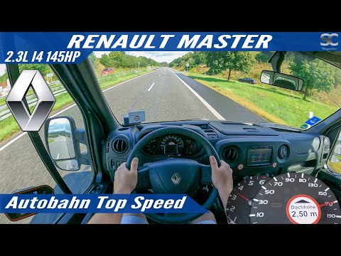 Renault Master 2.3L 145HP (2019) - Autobahn Top Speed Drive POV