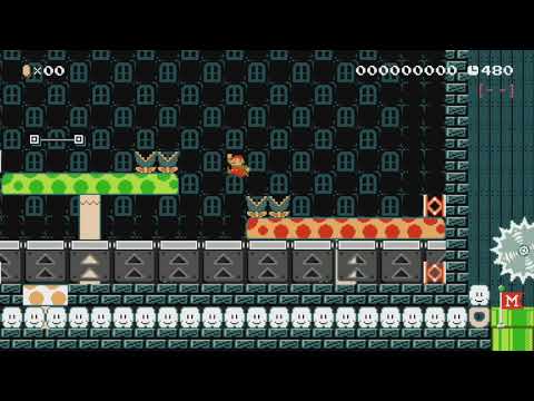 マリオが全身を使って快感アスレチック♪ 「明日は筋肉痛かなぁ？」 by あいこうチャンネル♪ - Super Mario Maker - No Commentary 1bm