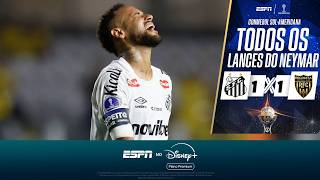 EXCLUSIVO: TODOS OS LANCES DO NEYMAR EM SANTOS X RECOLETA NA SUL-AMERICANA | MELHORES MOMENTOS