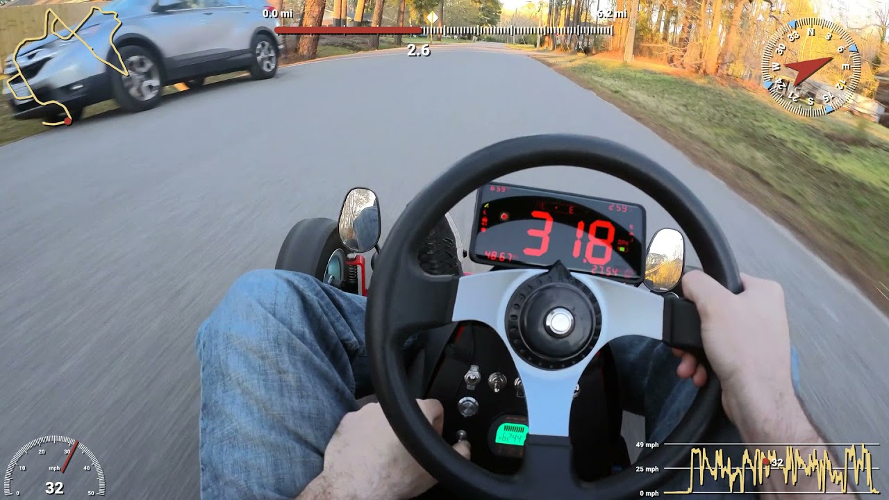 Electric Go-Kart Chin Camera Test