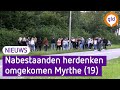 Vrienden en familie herdenken omgekomen Myrthe (19) op plek van ongeval