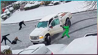 Icy Road Madness Caught on Camera