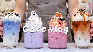 ☕이 음료들… 뭔가 다가오고 있는 것 같지 않나요?🎃지치고 힘들 땐 음료 ASMR로 힐링해요/카페브이로그/Cafe Vlog/ASMR/Tasty Coffee