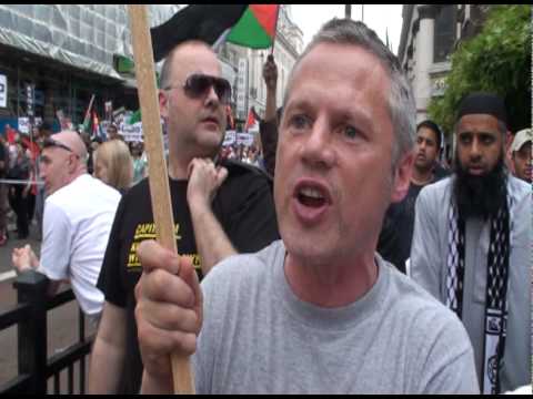 Extended Footage from Rage Against Israel Demo, London 05-06-10