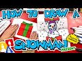 How To Draw A Snowman In A Present Folding Surprise