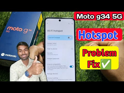 moto g34 5g hotspot not working, moto g34 5g hotspot settings