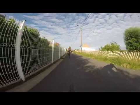 De drie ploegen bij de start